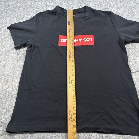 Air Jordan Shirt Mens Black Jump Man Los Angeles Logo Basketball Athletic Sz L - Picture 4 of 10